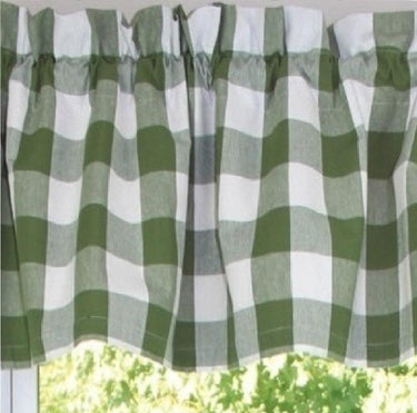 Buffalo Check Sage Valance VL510009 - The Fox Decor